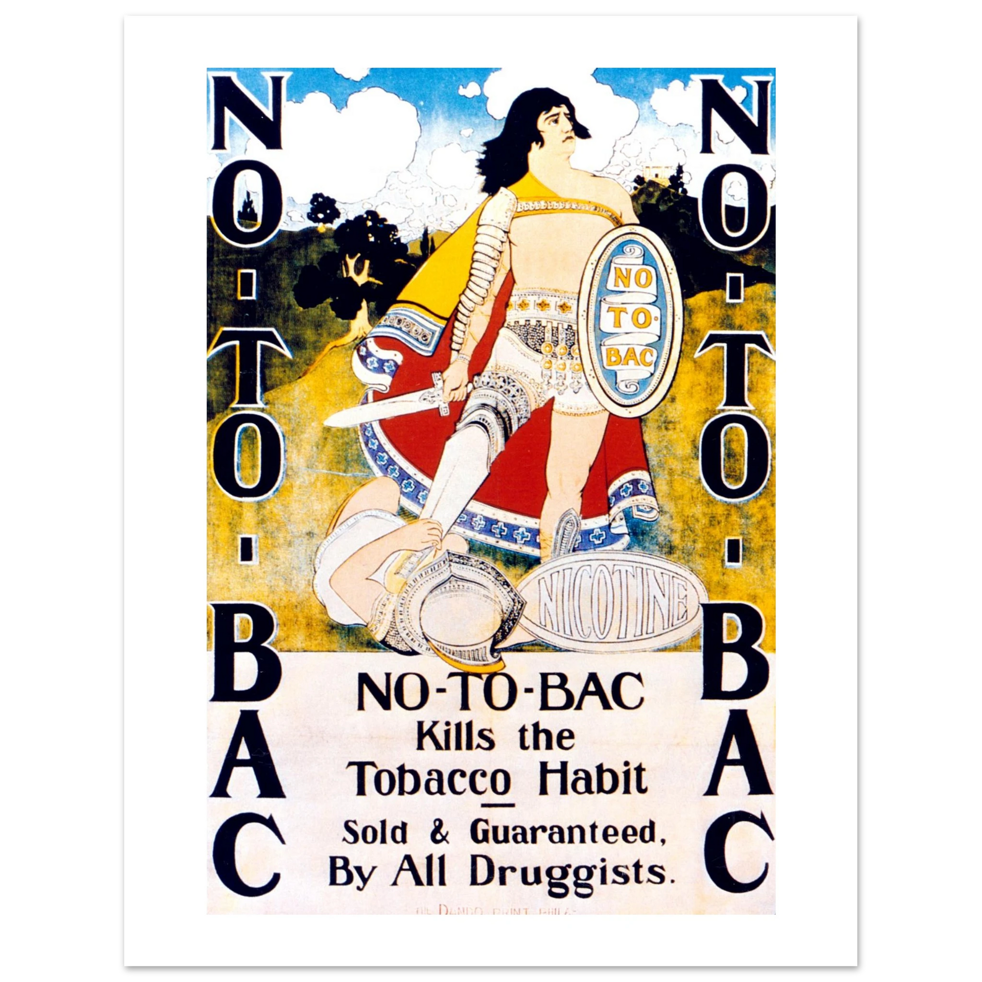 Vintage Anti-Smoking Ad Print Art of Medicine 11