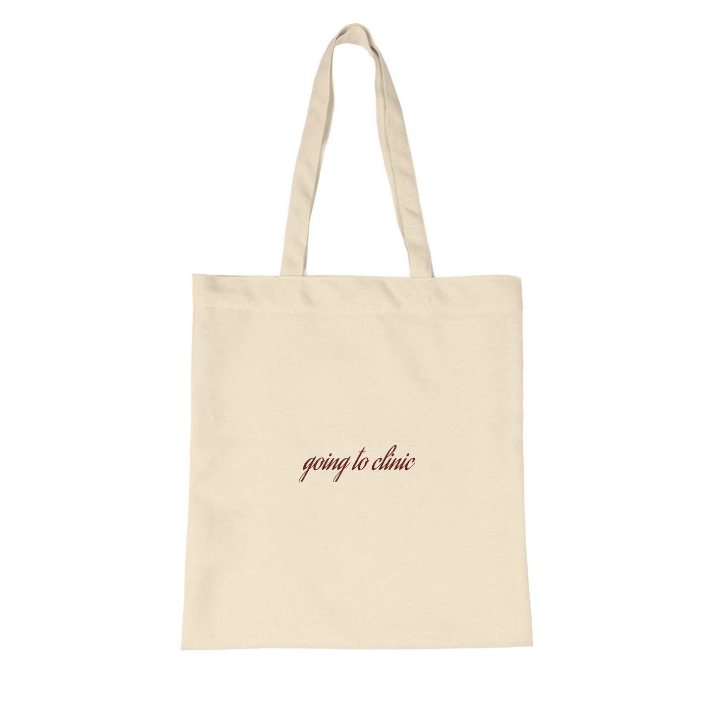 Going to Clinic Tote Bag organic eco-friendly bag detail