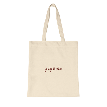 Going to Clinic Tote Bag organic eco-friendly bag detail