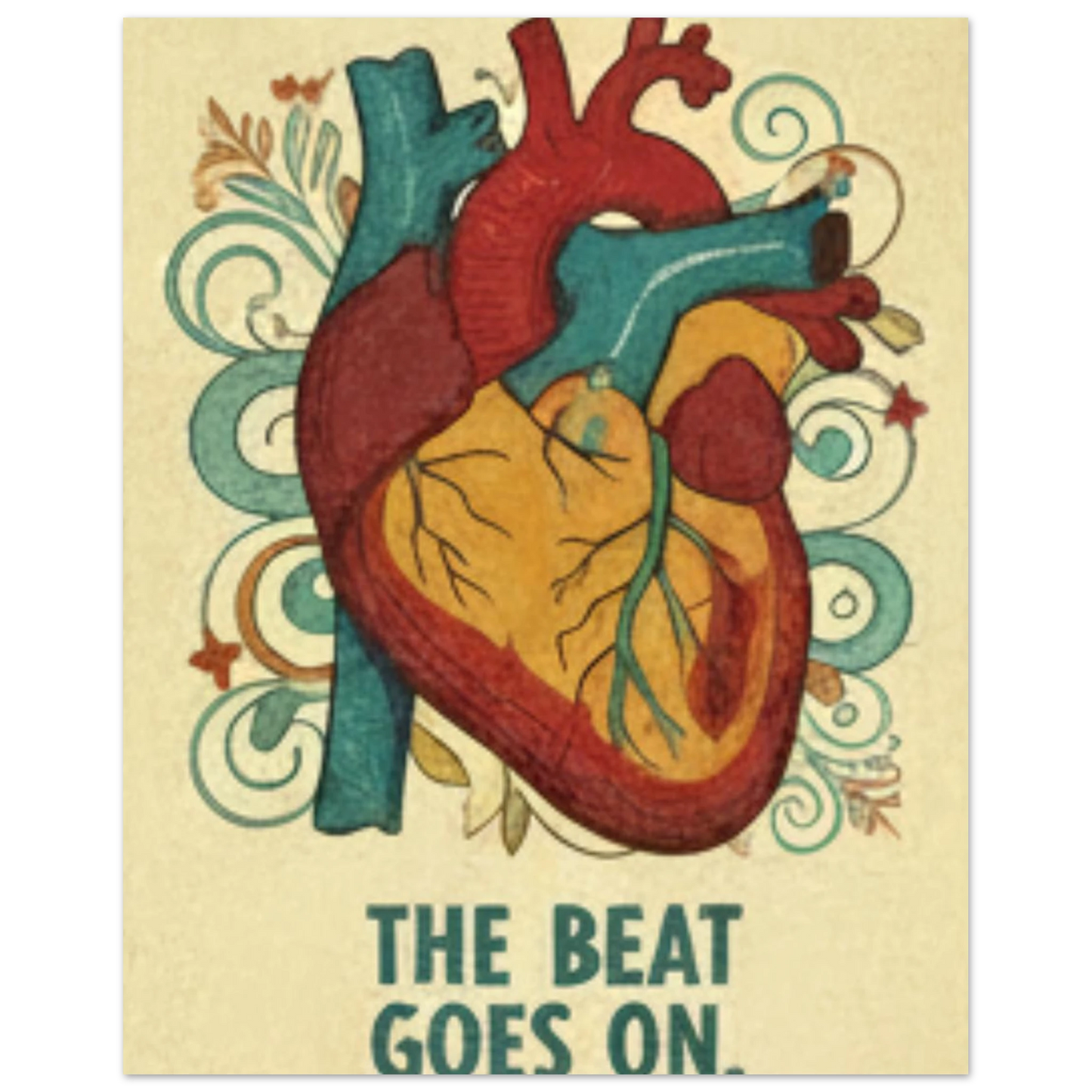 Doctors wall no3 The Beat Goes on Heart Poster view 3