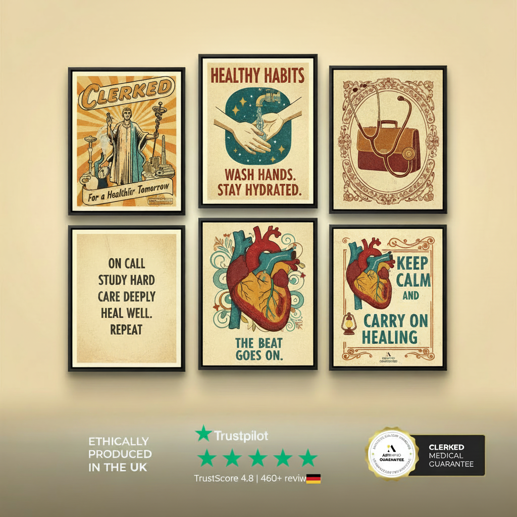 Doctors wall no3 The Beat Goes on Heart Poster view 6