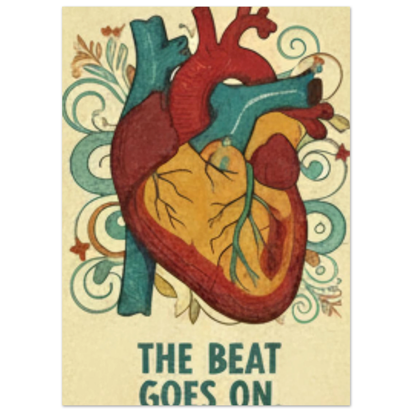 Doctors wall no3 The Beat Goes on Heart Poster view 2