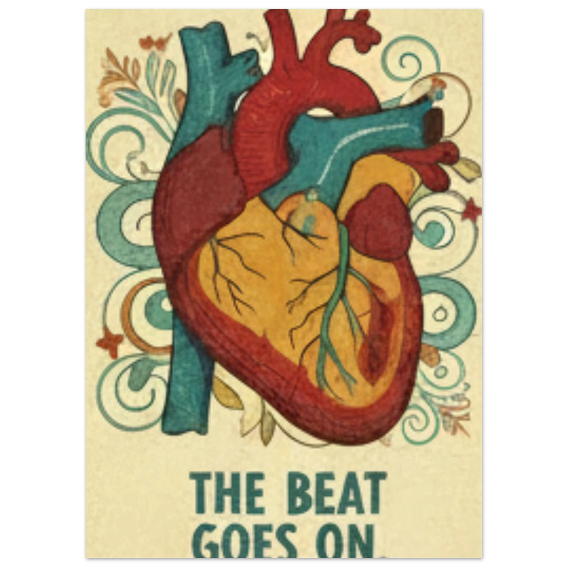 Doctors wall no3 The Beat Goes on Heart Poster view 2