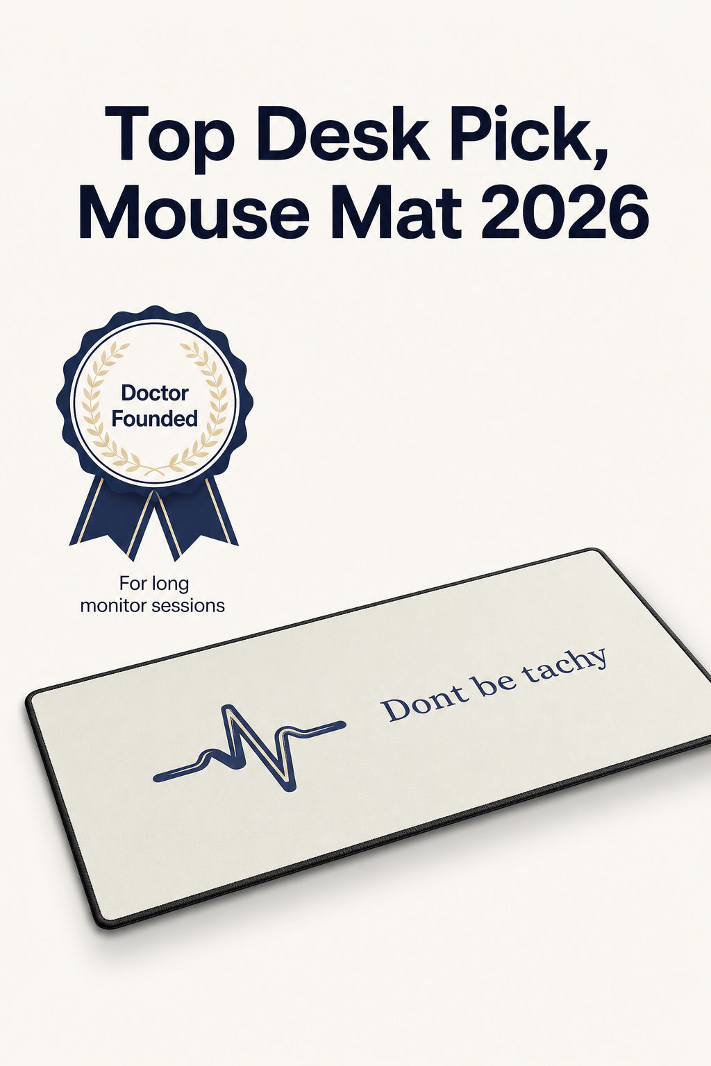"Don't Be Tachy"  Desk Pad