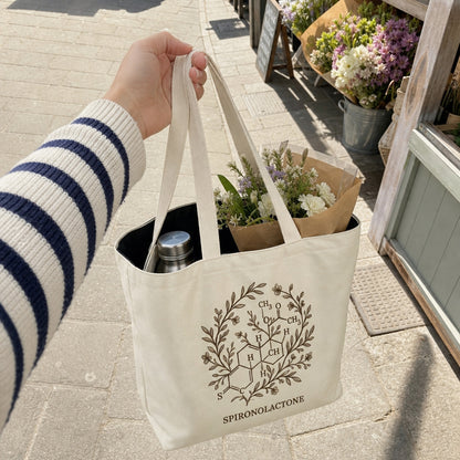 Spironolactone Botanical Canvas Tote