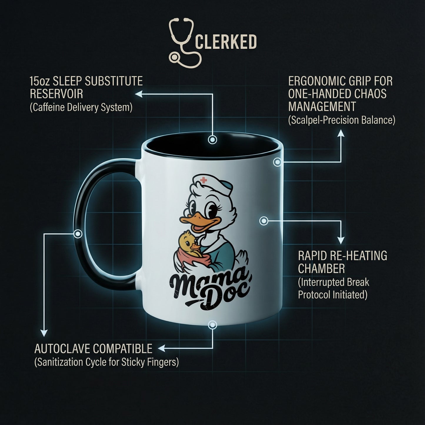 Mama Doc Coffee Mug cute healthcare worker gift mug