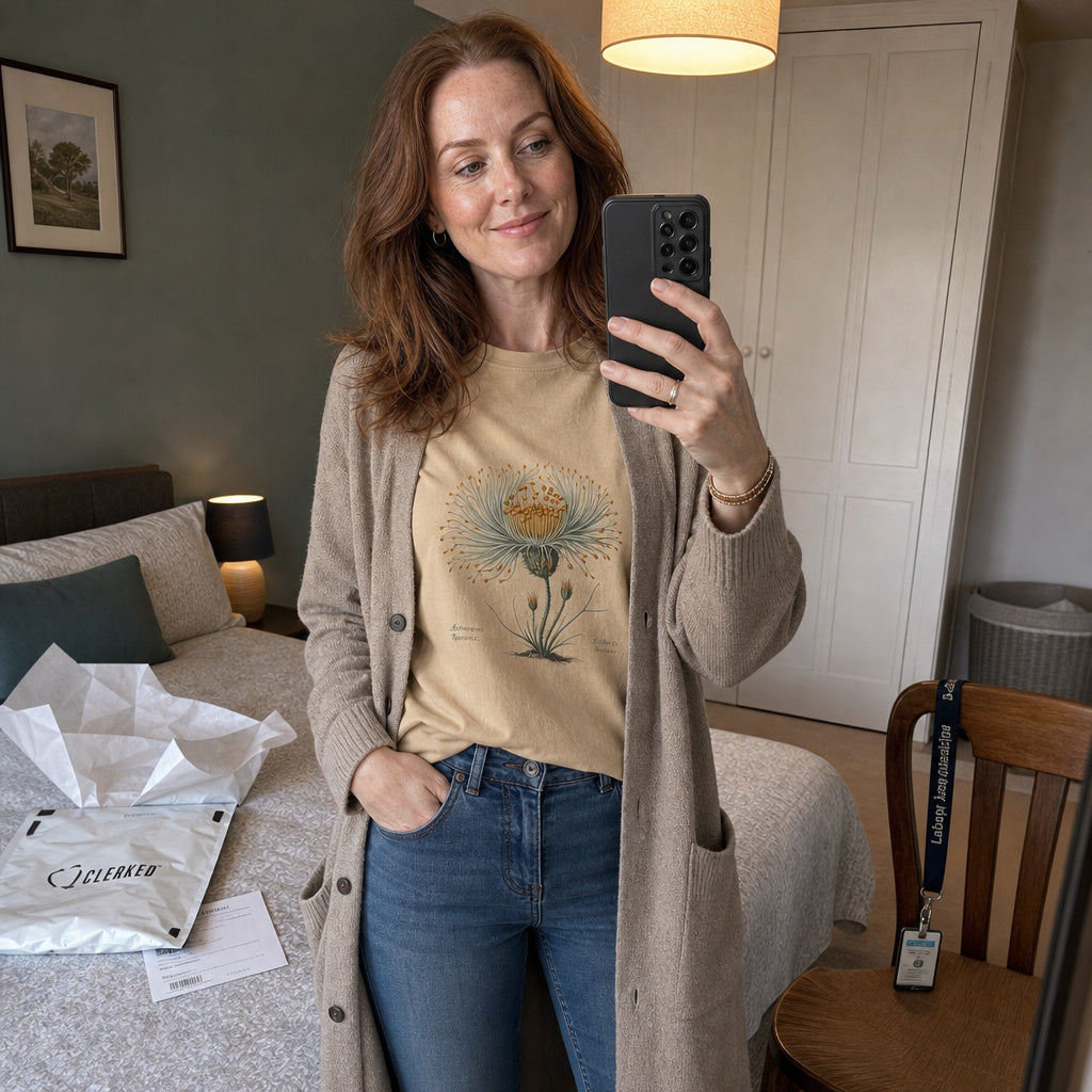 Actinomyces Turicensis Botanical Tee - Science in Bloom Collection
