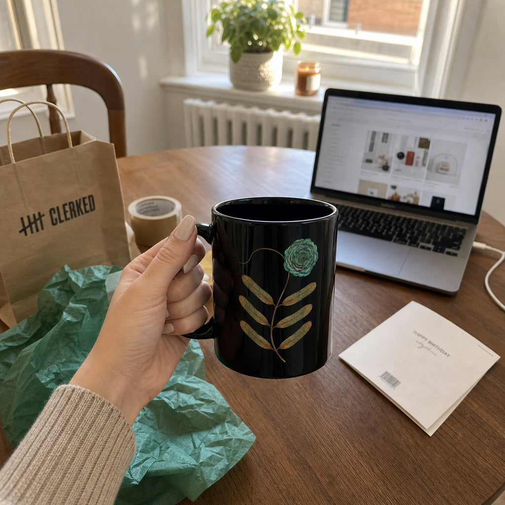 Pseudomonas Black coffee mug- science in bloom
