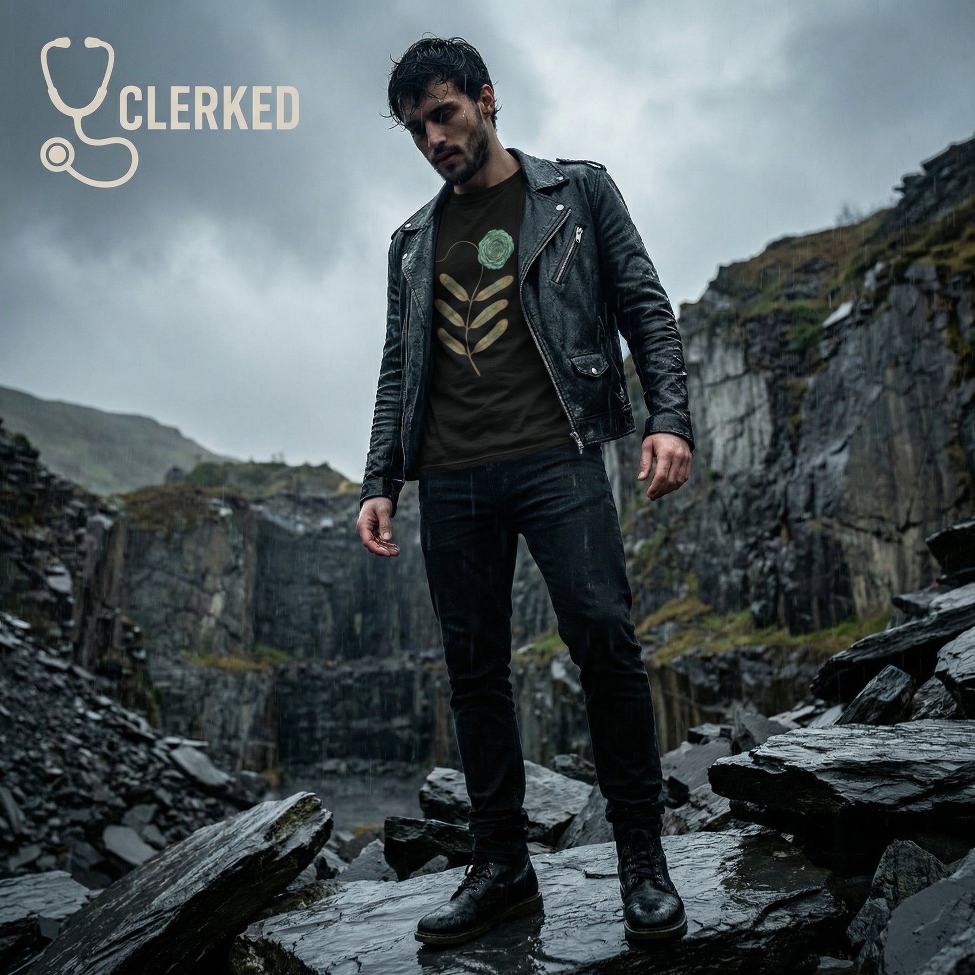 Pseudomonas Imaginary Flower Botanical Microbiology Tee - Medical Art Apparel