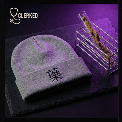 Medicine 藥 Embroidered Knit Beanie