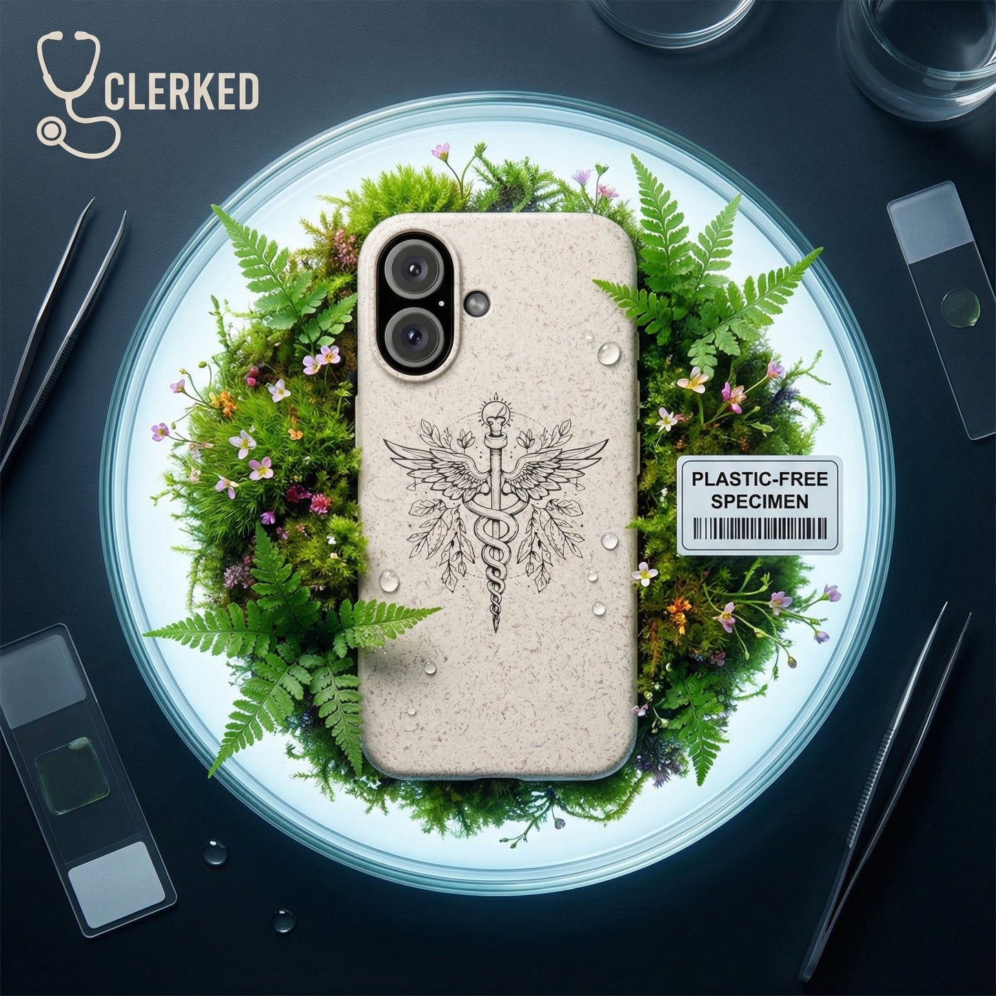 Caduceus Medical Phone Cover eco-friendly biodegradable