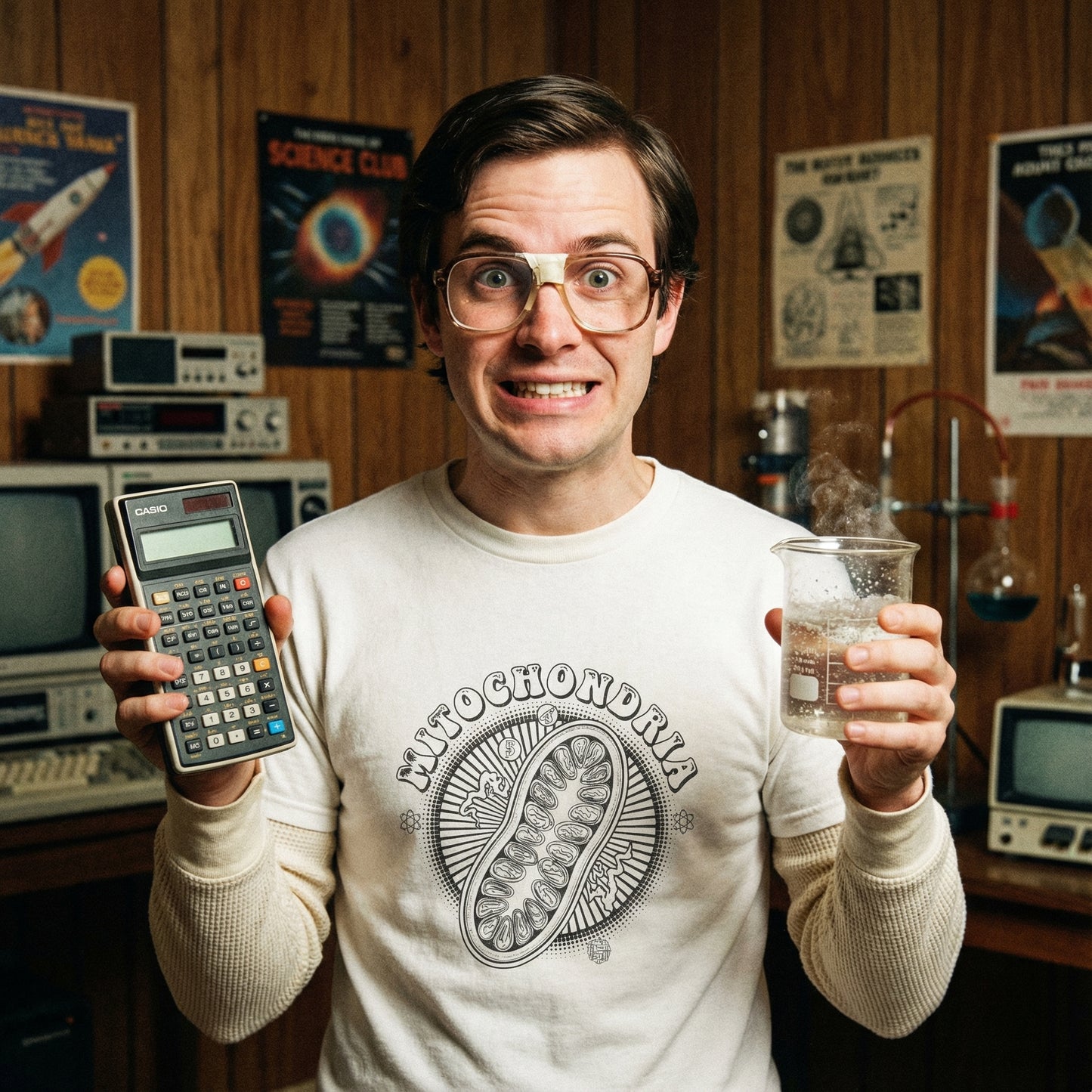Mitochondria Vintage Tee science in bloom medical apparel