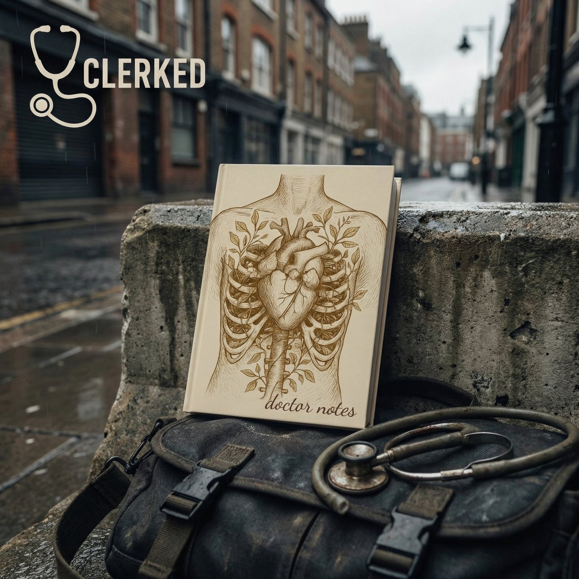 Anatomical Heart Journal doctor notes hardback notebook