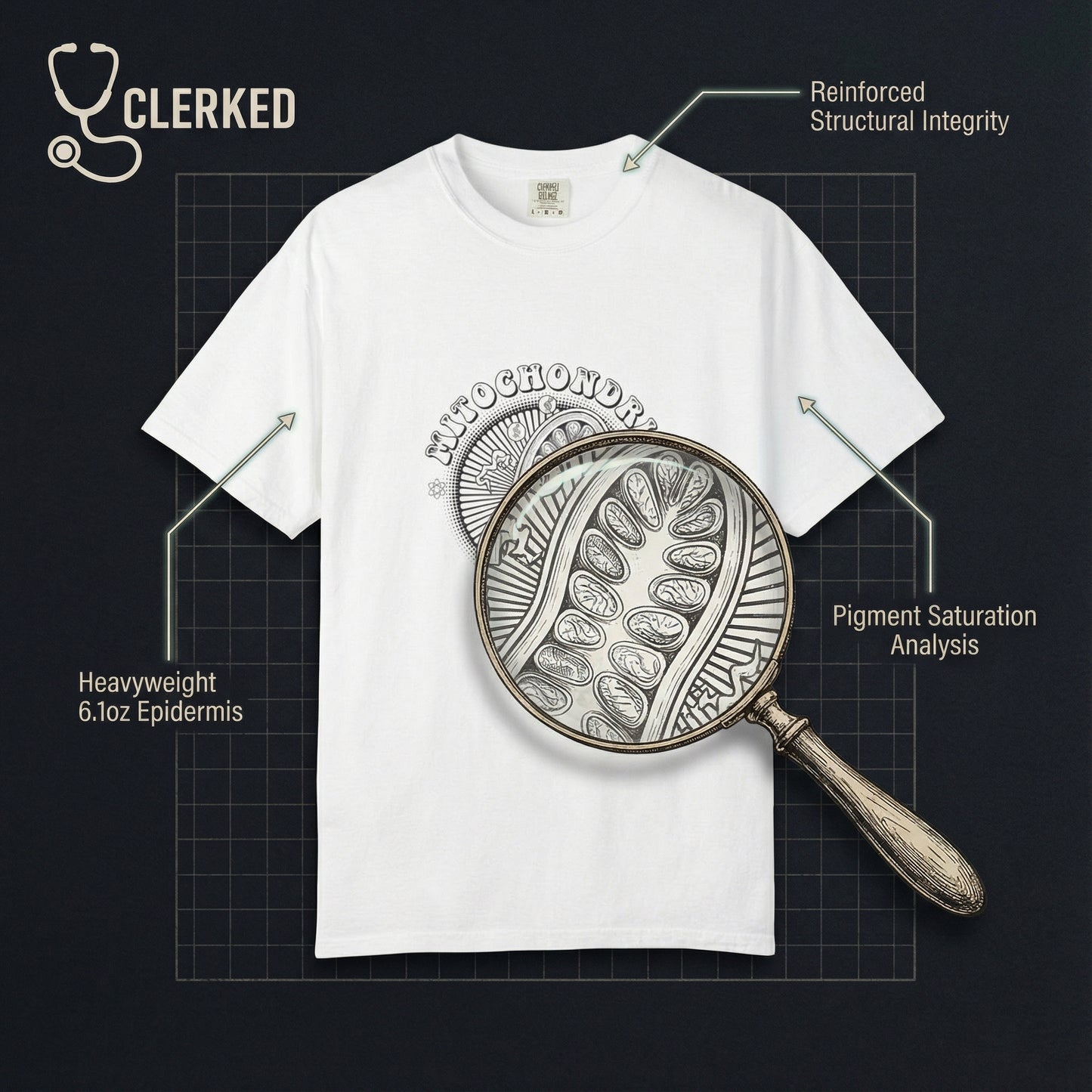 Mitochondria Vintage Tee unique medical professional shirt