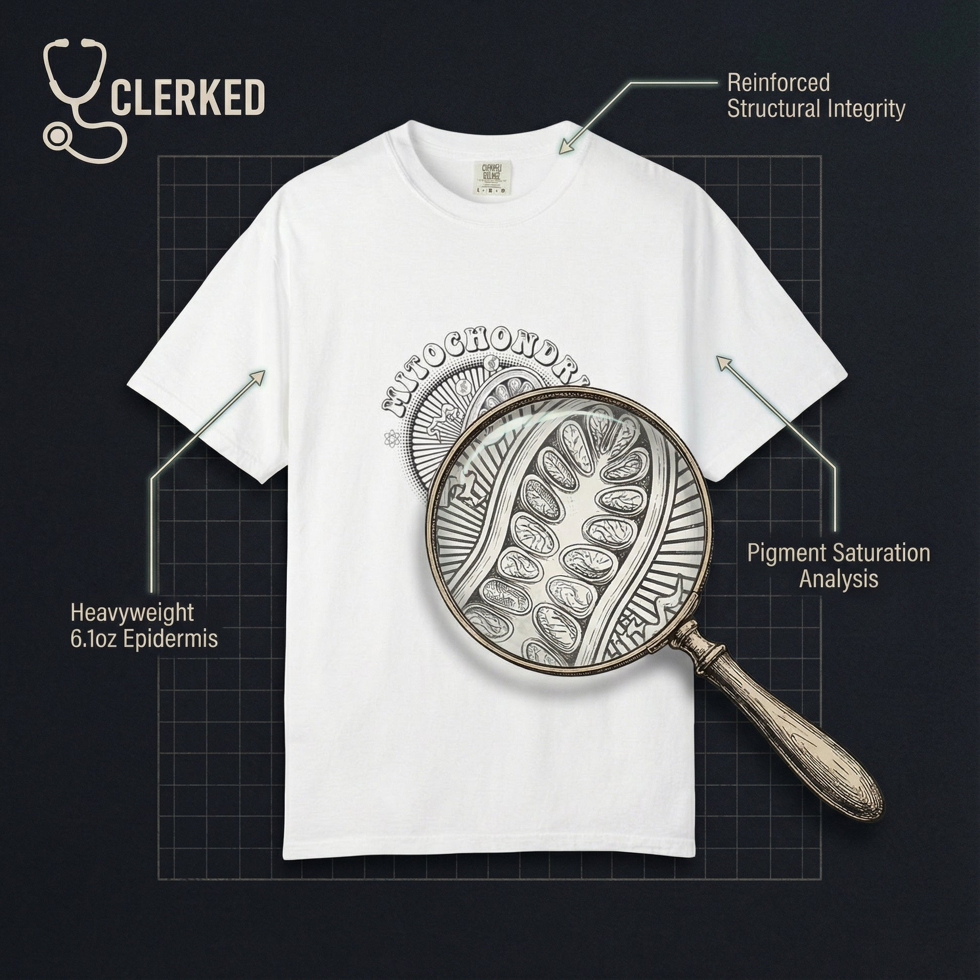 Mitochondria Vintage Tee unique medical professional shirt