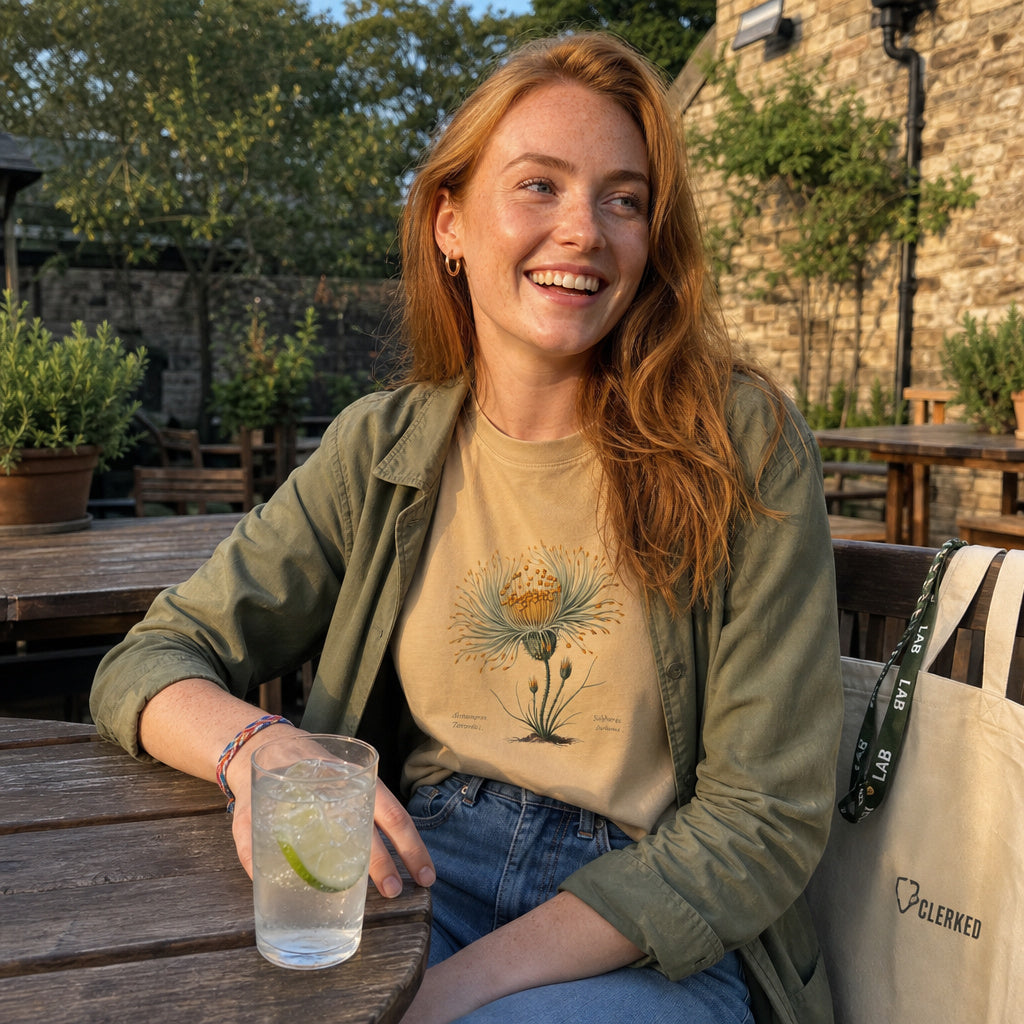 Actinomyces Turicensis Botanical Tee - Science in Bloom Collection