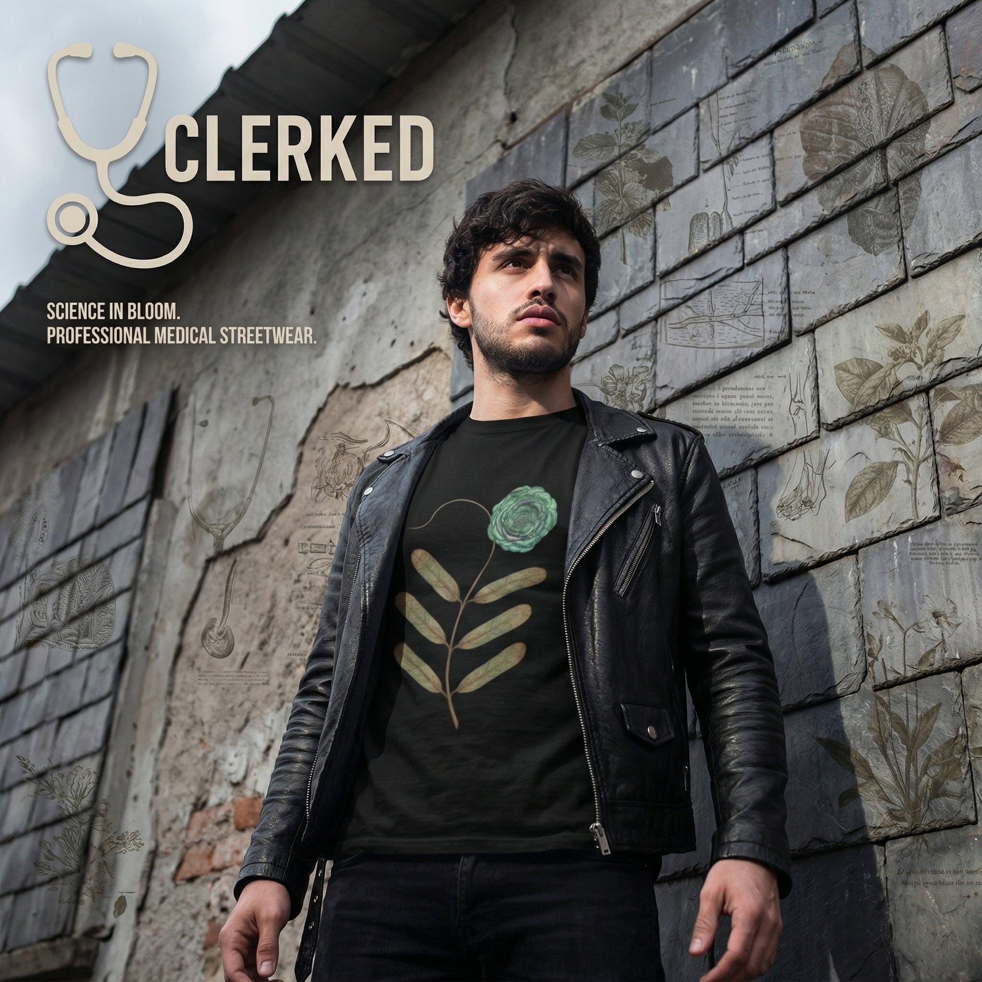 Pseudomonas Botanical Tee imaginary microbiology art shirt