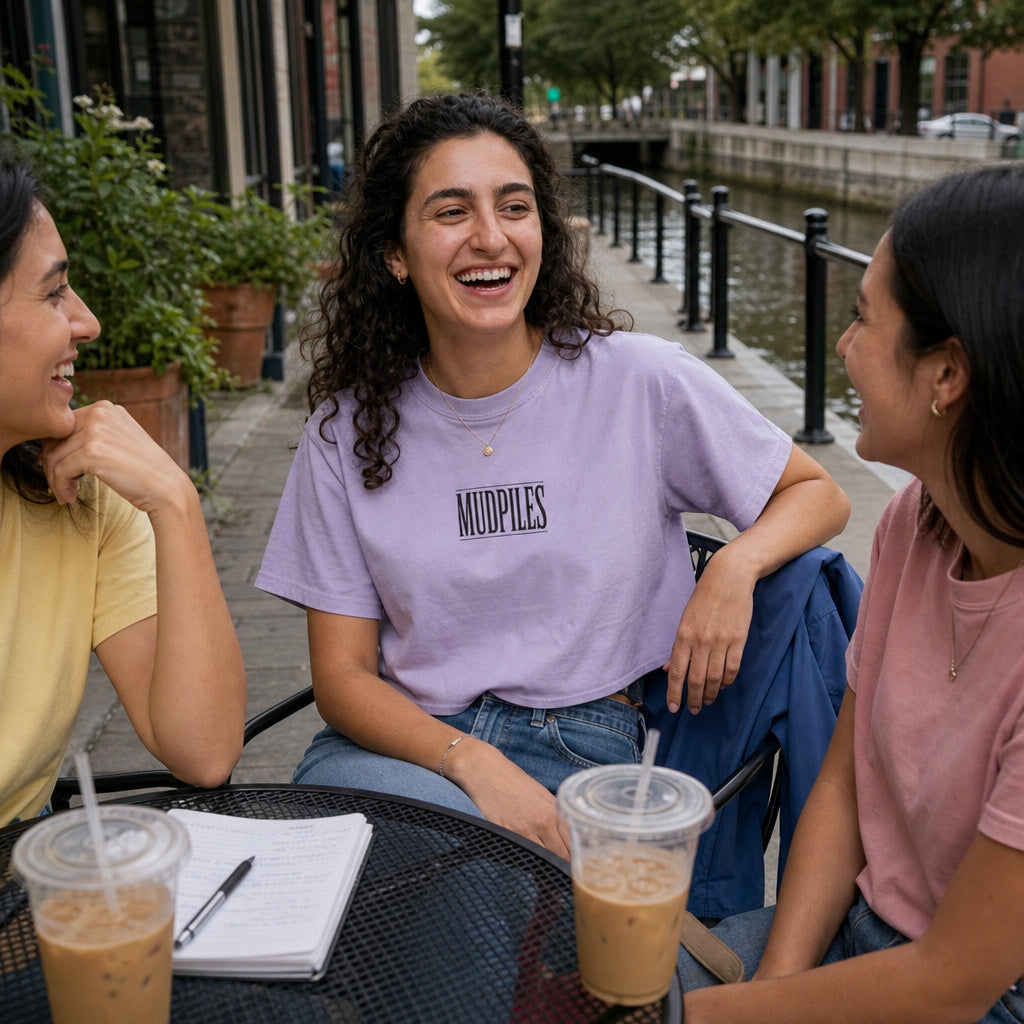 Mudpiles Cropped  T-Shirt or The Anion Gap Tee