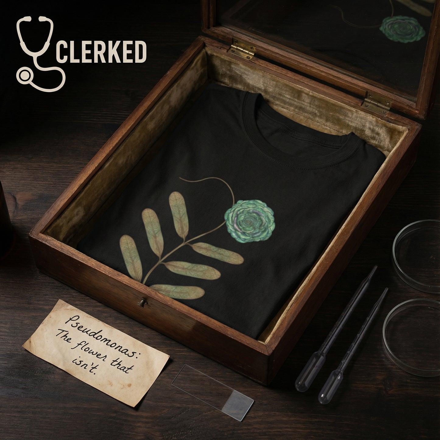 Pseudomonas Flower Tee professional healthcare worker shirt