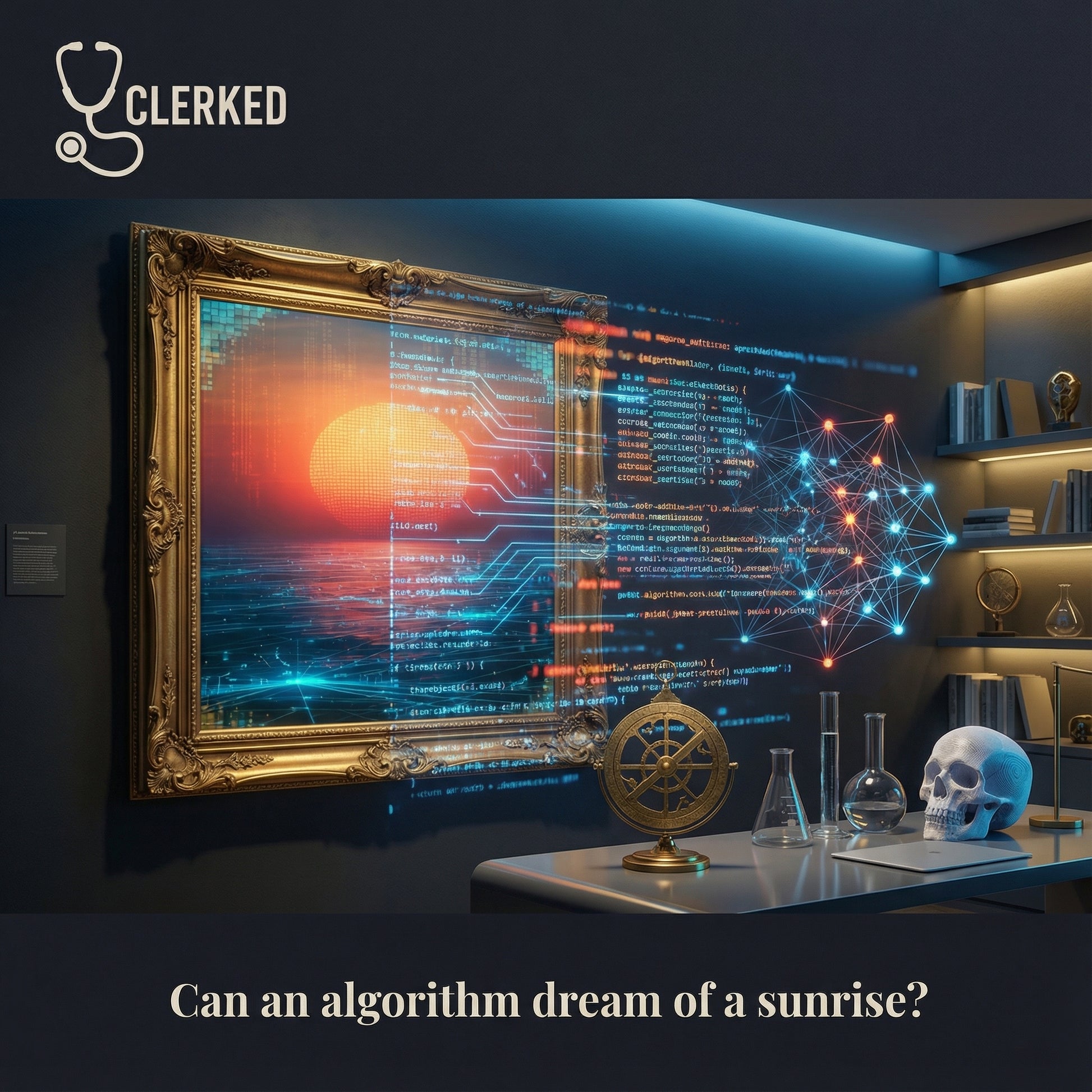 Sunrise in the Machine Garden unique medical office decor