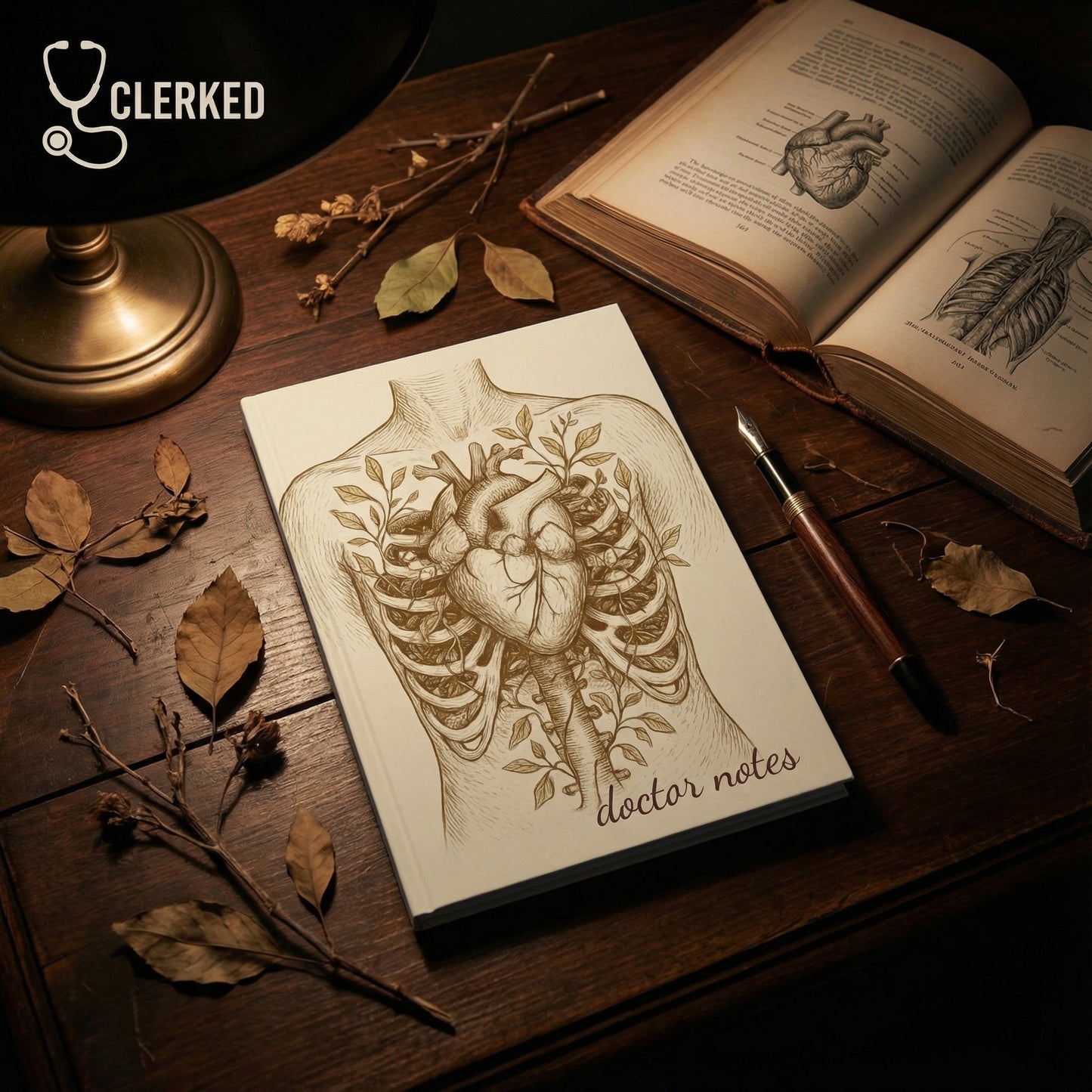 Anatomical Heart Journal unique healthcare professional diary