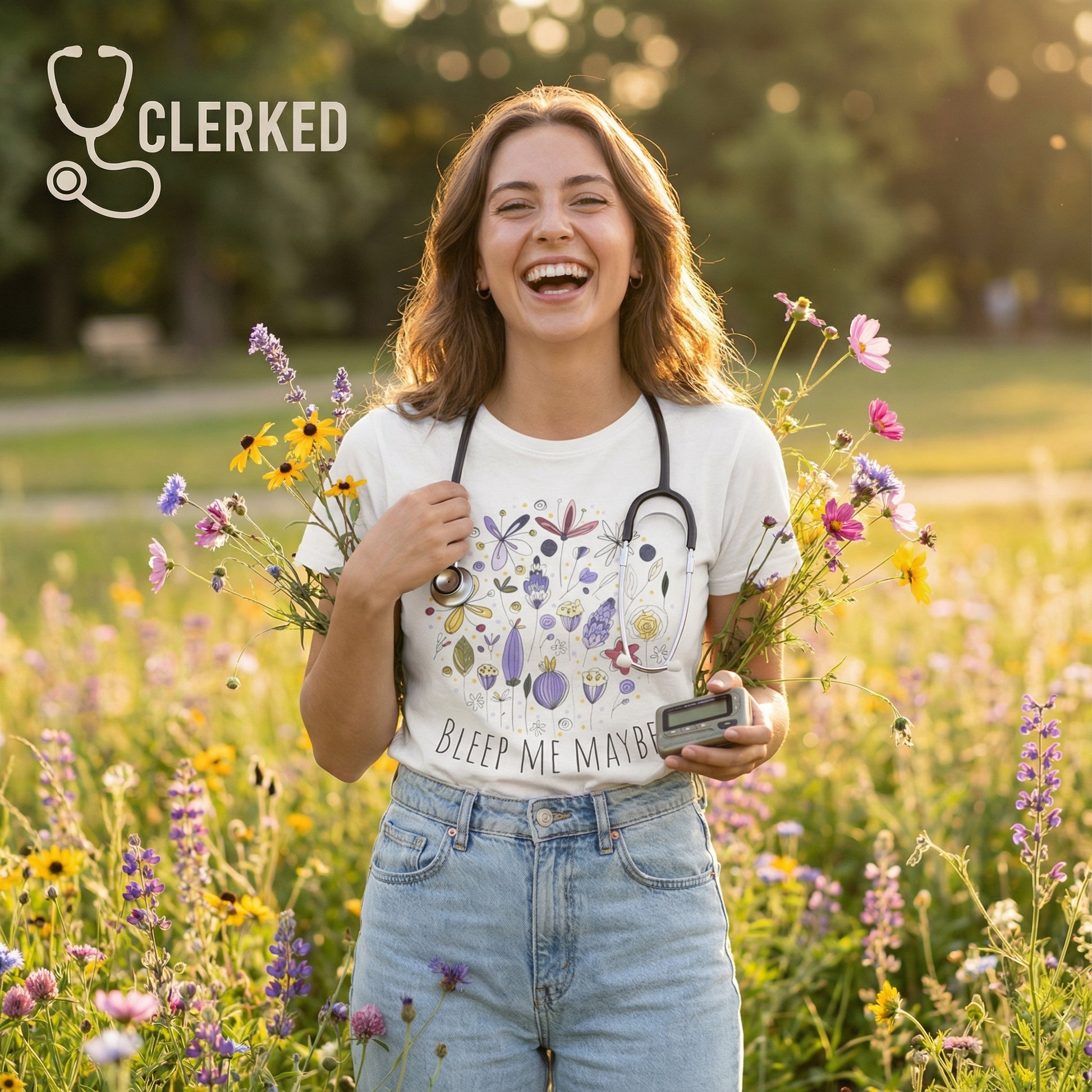 Bleep Me Maybe Women's Tee medical humor shirt view