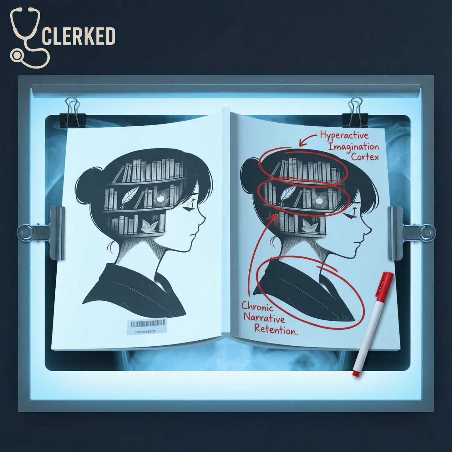 Bookish Mind Notebook professional healthcare worker journal