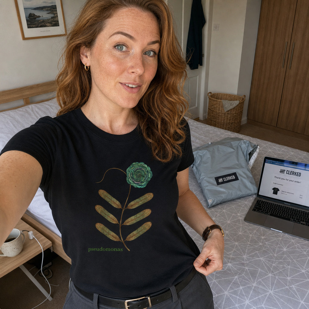 Pseudomonas Imaginary Flower Botanical Microbiology Tee