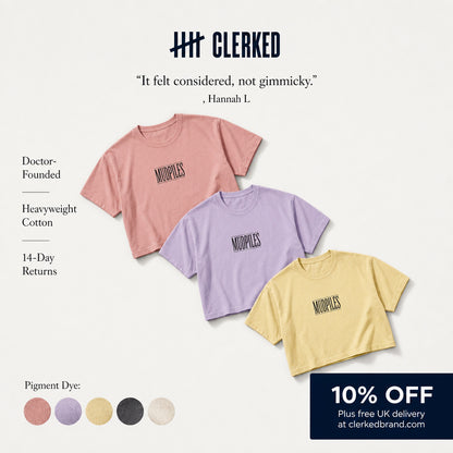 Mudpiles Cropped  T-Shirt or The Anion Gap Tee