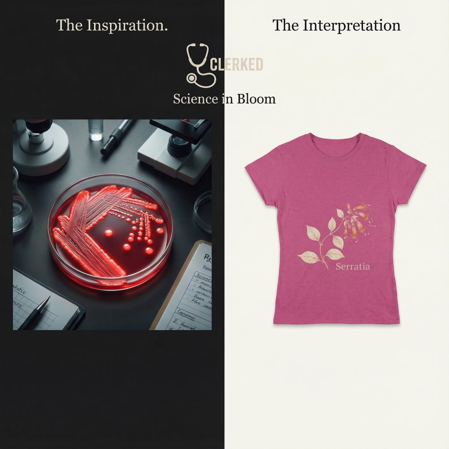 Serratia Botanical Tee Art of Medicine apparel 18