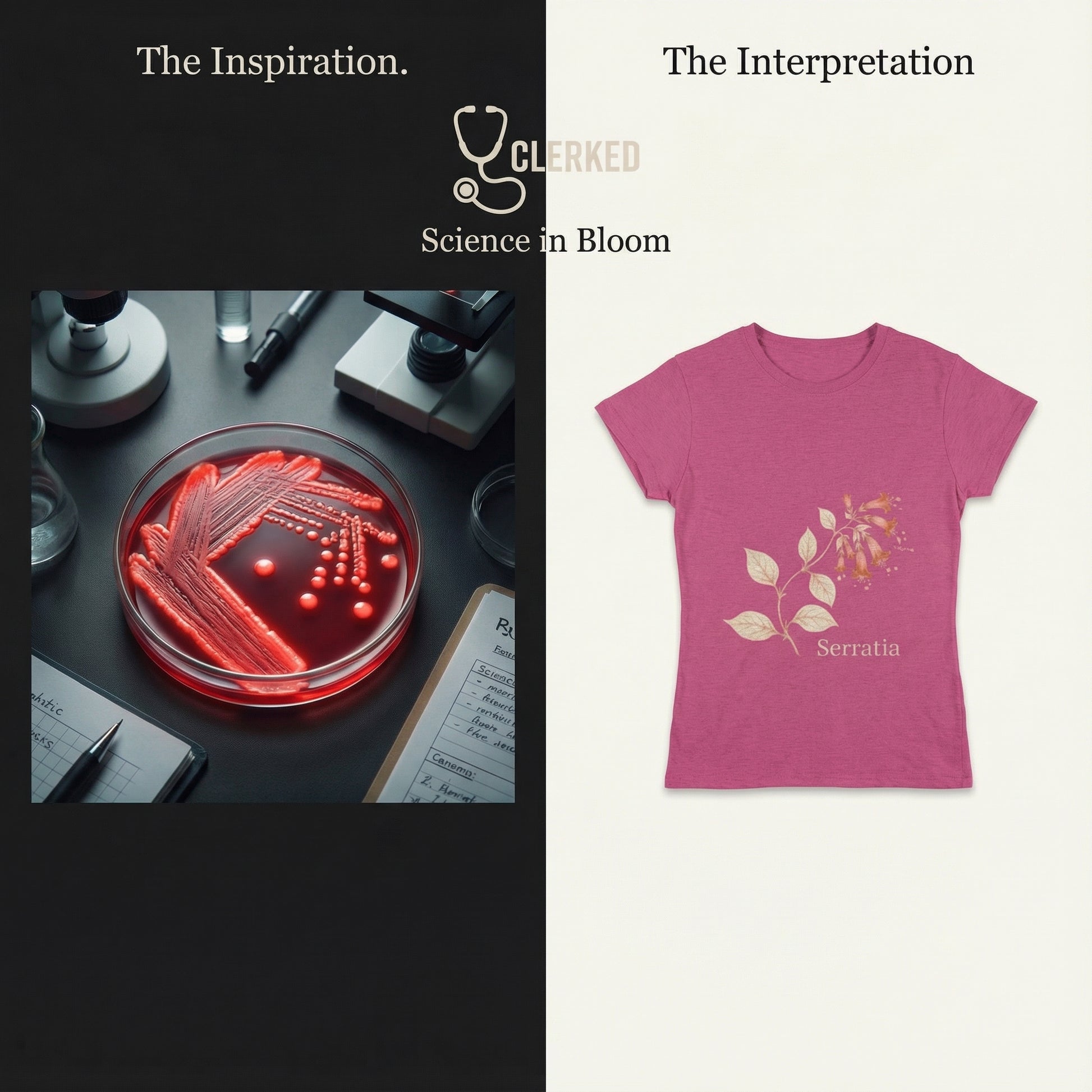 Serratia Botanical Tee Art of Medicine apparel 18