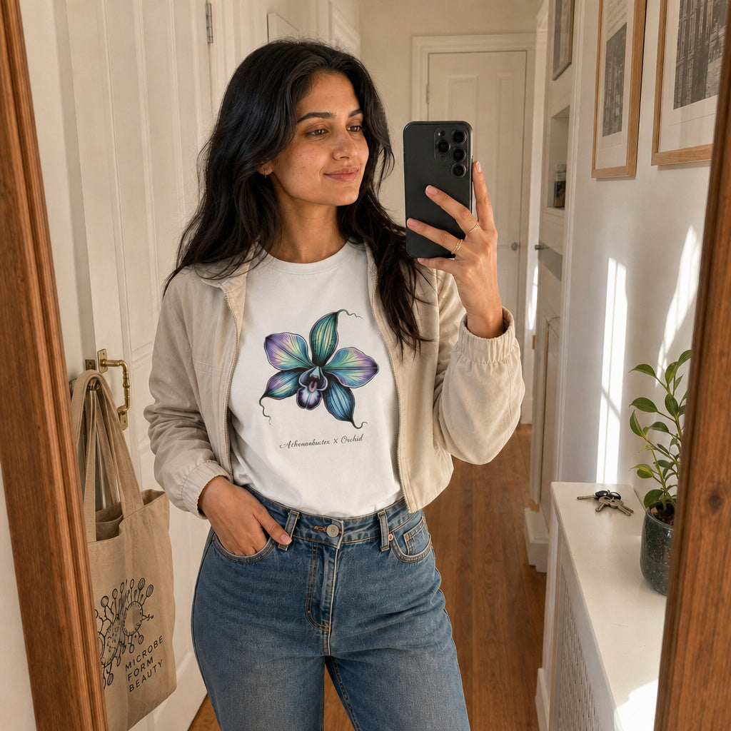 Achromobacter-Inspired Floral Art T Shirt