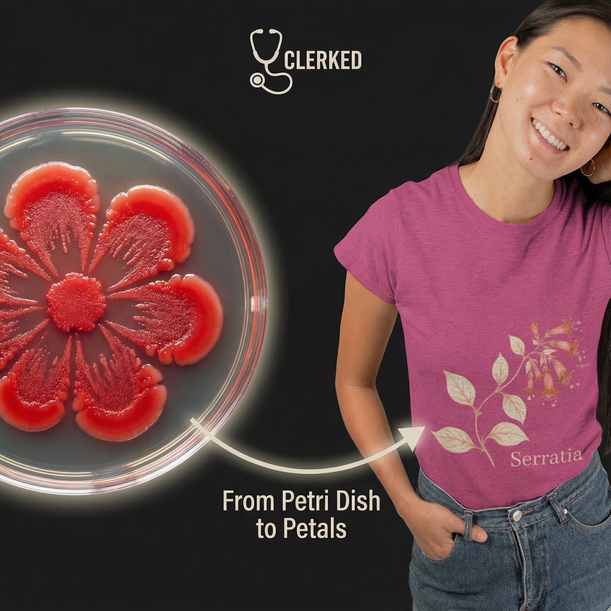 Serratia Botanical Tee Art of Medicine apparel 17